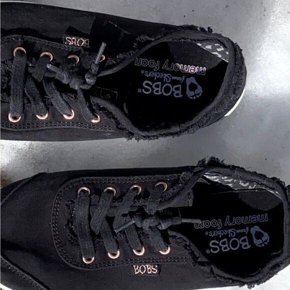GentlyWorn BOBS Women's Black Canvas Shoes, Great for Everyday Casual & Outings - Picture 13 of 16